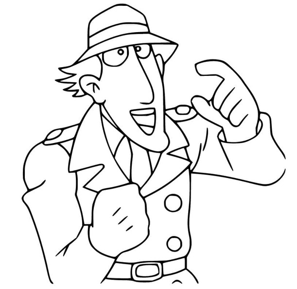 Coloriage Inspecteur Gadget à imprimer