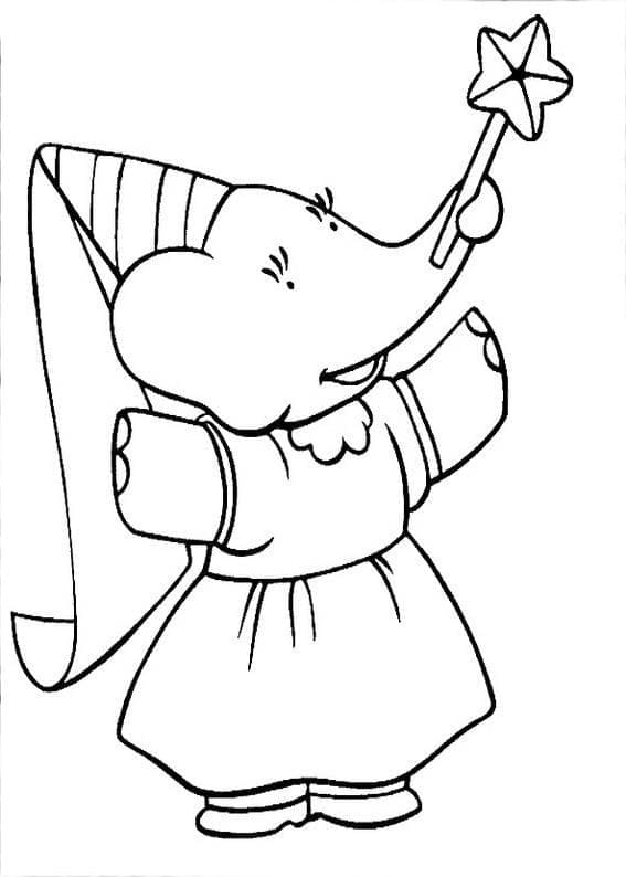 Coloriage Dessiner Isabelle de Babar