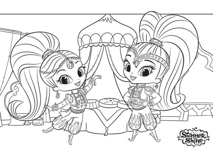 Coloriage Dessiner joli Shimmer et Shine