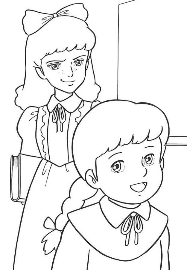 Coloriage Dessiner Lavinia et Marguerite