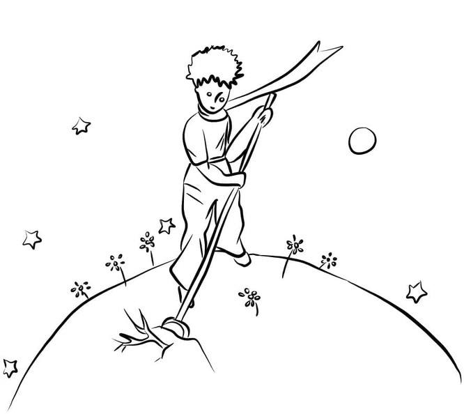 Coloriage Dessiner Le Petit Prince facile