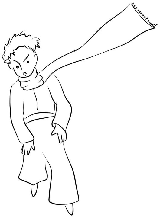 Coloriage Dessiner Le Petit Prince imprimable gratuitement