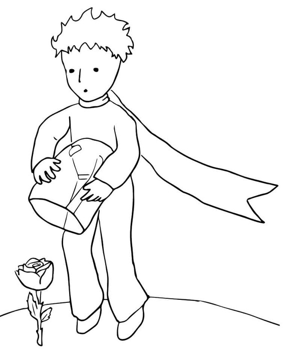 Coloriage Dessiner Le Petit Prince simple