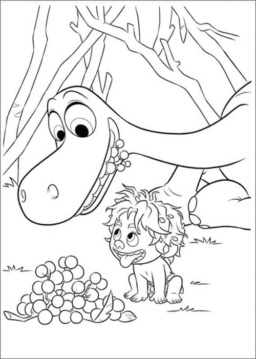 Coloriage Dessiner Le Voyage d'Arlo imprimable