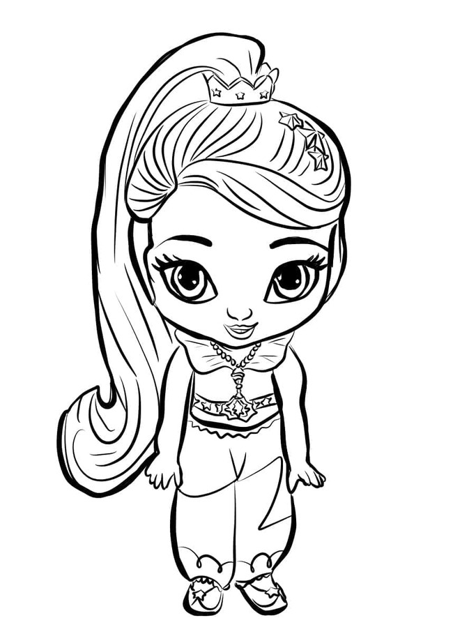 Coloriage Dessiner Leah de Shimmer et Shine