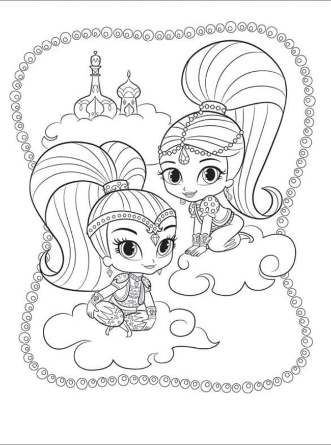 Coloriage Dessiner Magique Shimmer et Shine