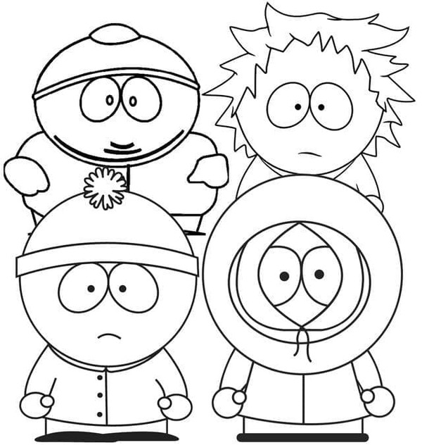 Coloriage South Park à imprimer