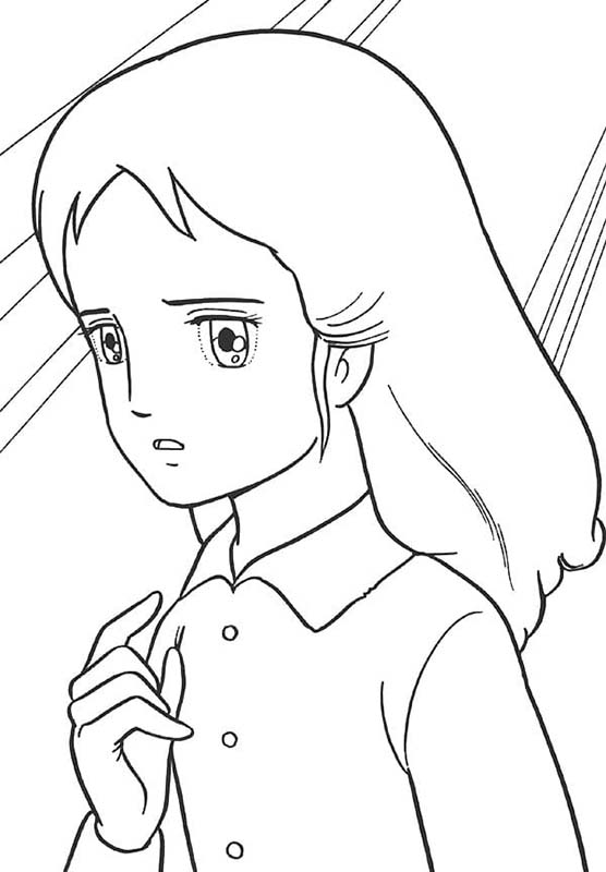 Coloriage Dessiner Princesse Sarah Triste