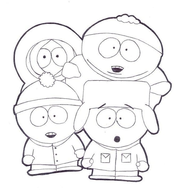 Coloriage Dessiner South Park personnages