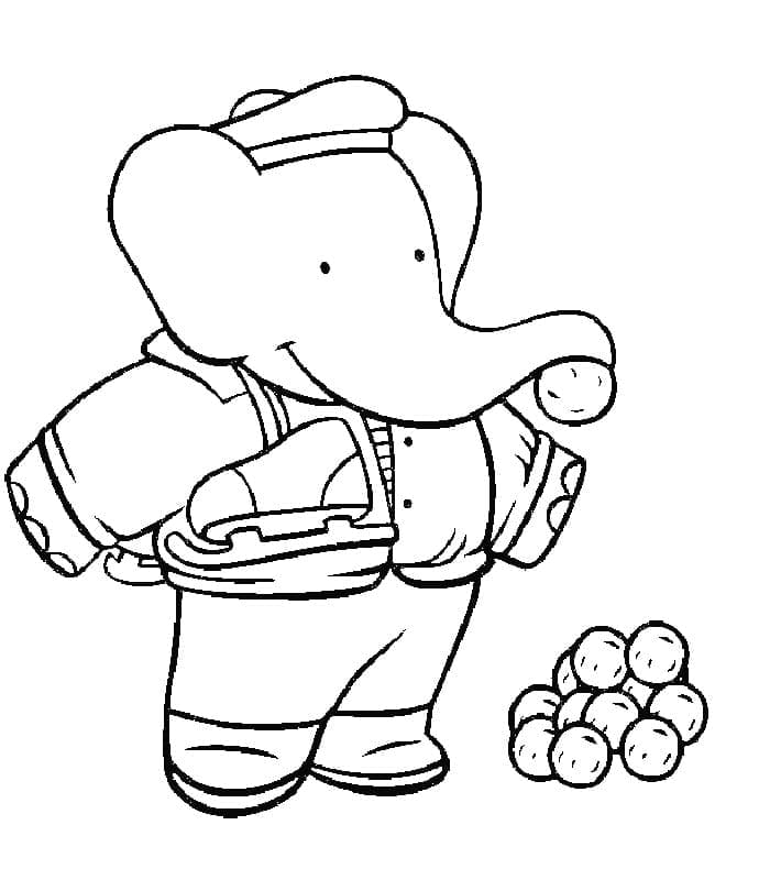 Coloriage Dessinez Arthur de Babar