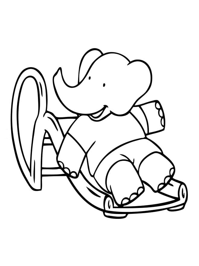 Coloriage Dessinez Babar gratuit