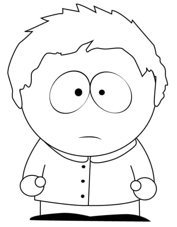 Coloriage Dessinez Clyde Donovan de South Park