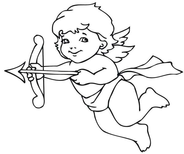 Coloriage Dessinez d'adorables cupidon