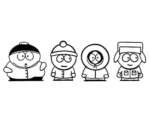 Coloriage Dessinez gratuit imprimer South Park