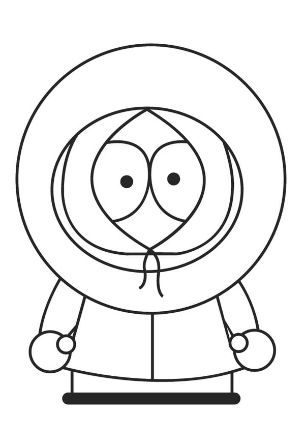 Coloriage Dessinez Kenny McCormick de South Park