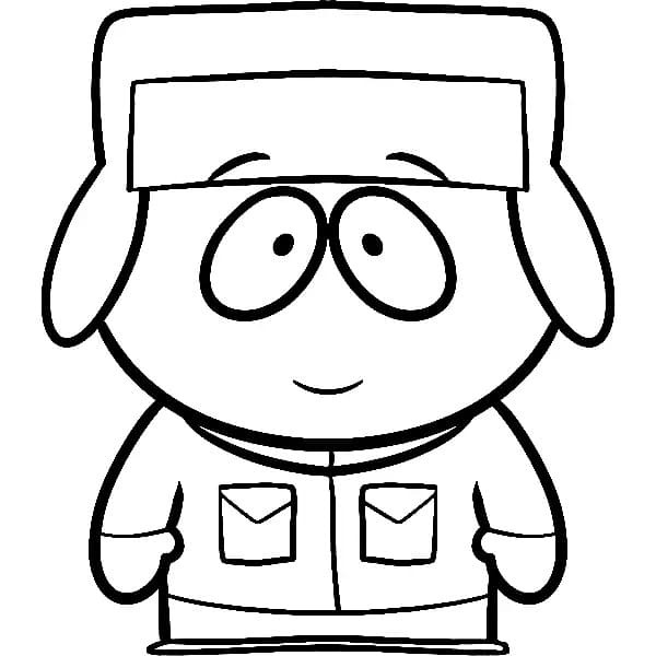 Coloriage Dessinez Kyle Broflovski de South Park