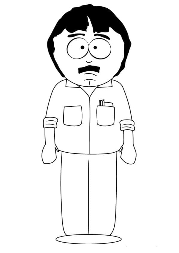 Coloriage Dessinez Randy Marsh de South Park