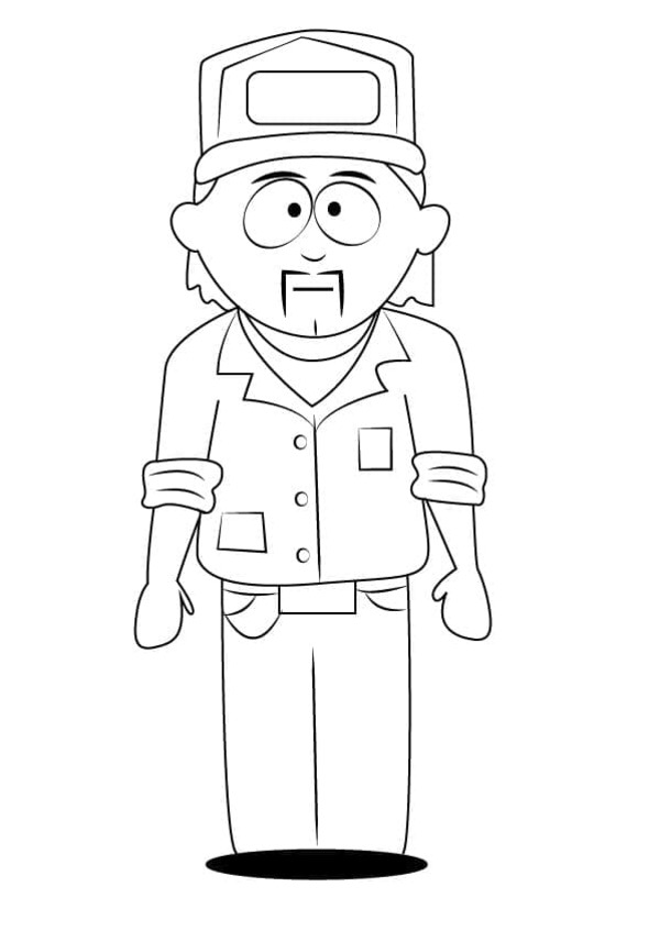 Coloriage Dessinez Stuart McCormick de South Park