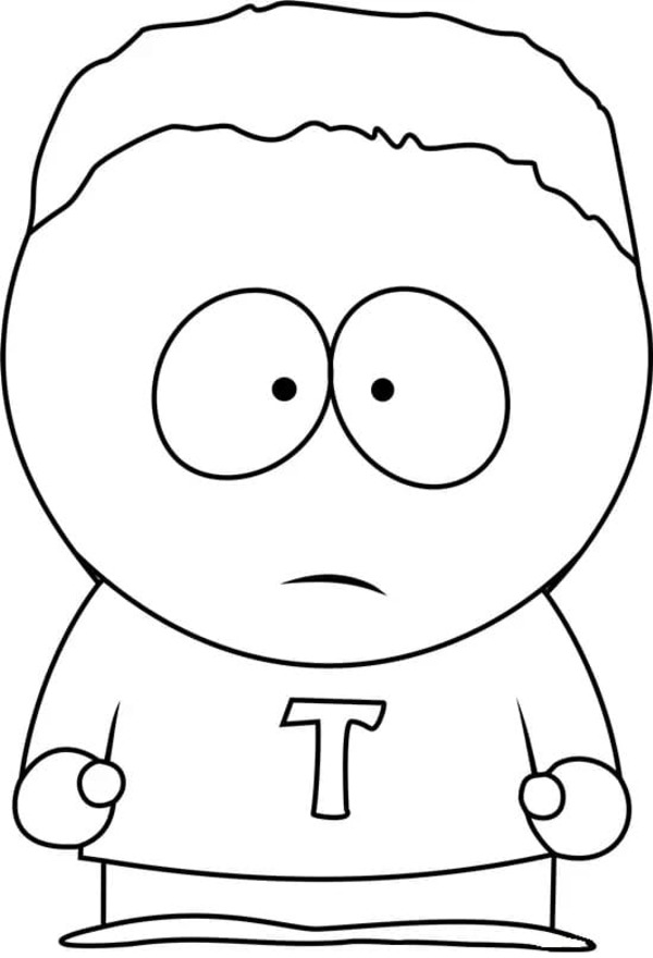 Coloriage Dessinez Token Black de South Park