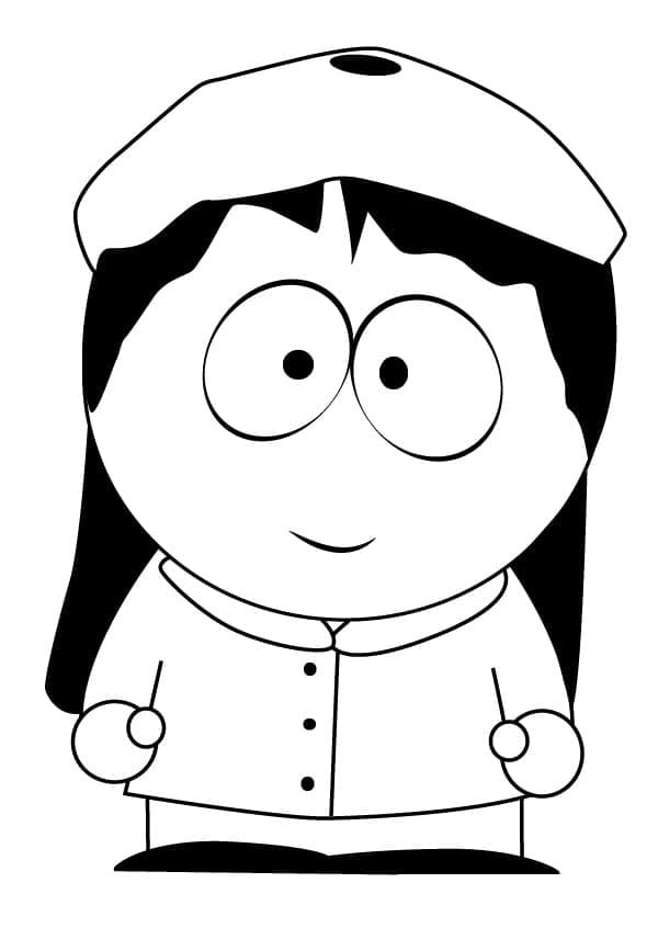 Coloriage Dessinez Wendy Testaburger de South Park