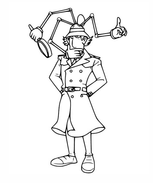 Coloriage Inspecteur Gadget 9