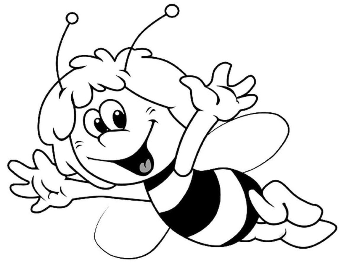 Coloriage L'adorable Maya l'abeille