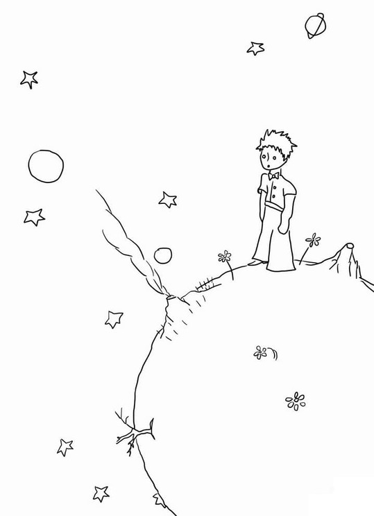 Coloriage Le Petit Prince gratuit imprimable