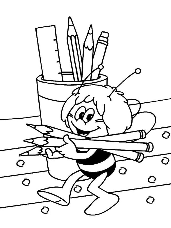 Coloriage Maya l'abeille 6