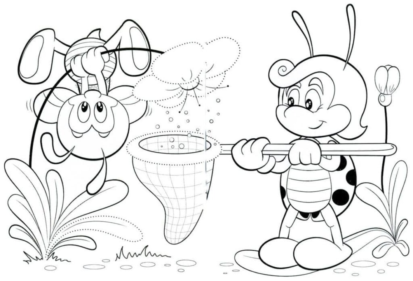 Coloriage Maya l'abeille 7