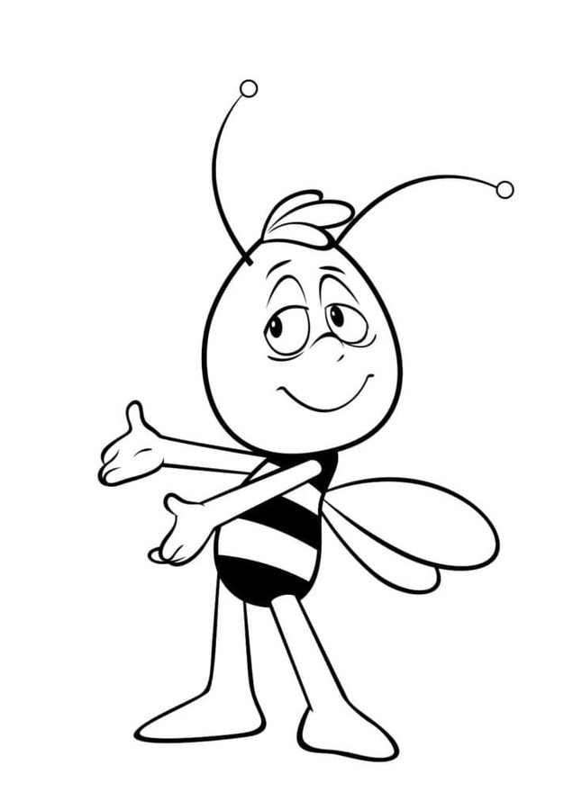 Coloriage Maya l'abeille Willy