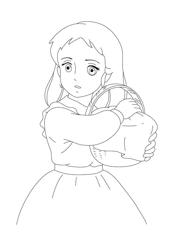 Coloriage Princesse Sarah 1