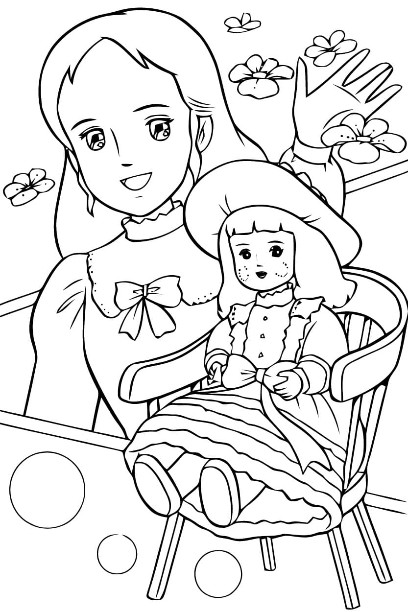 Coloriage Princesse Sarah 3