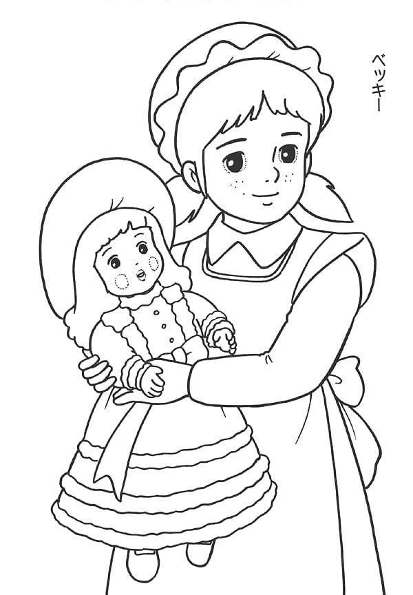 Coloriage Princesse Sarah 4