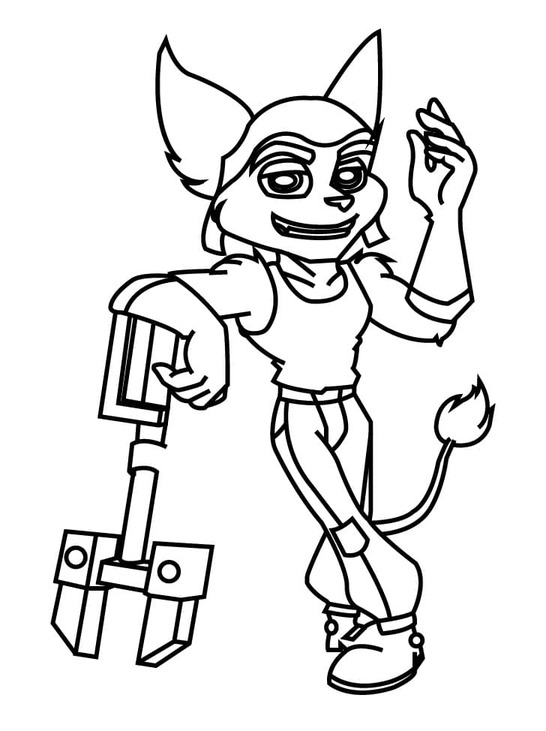 Coloriage Ratchet est cool