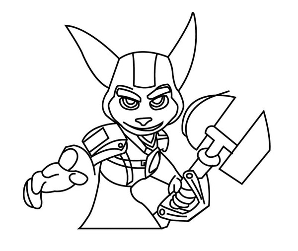 Coloriage Ratchet et Clank 6