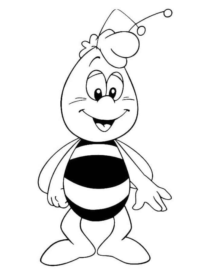 Coloriage Willy l'abeille