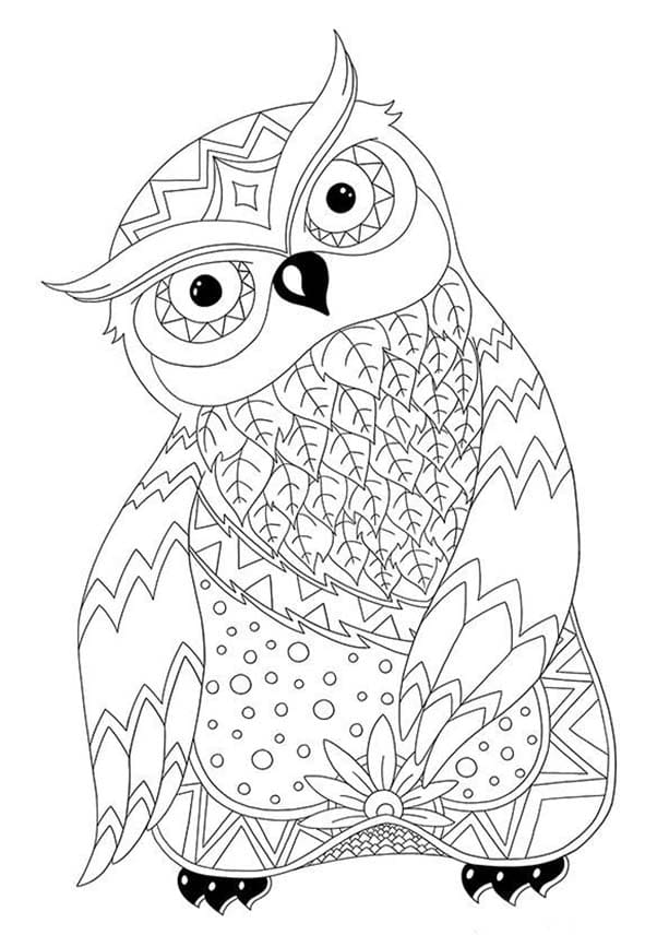 Coloriage Adulte Animaux 12 à imprimer