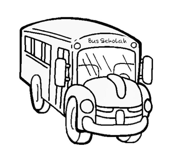 Coloriage Autobus Scolaire 8