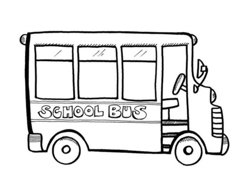 Coloriage Autobus Scolaire enfants