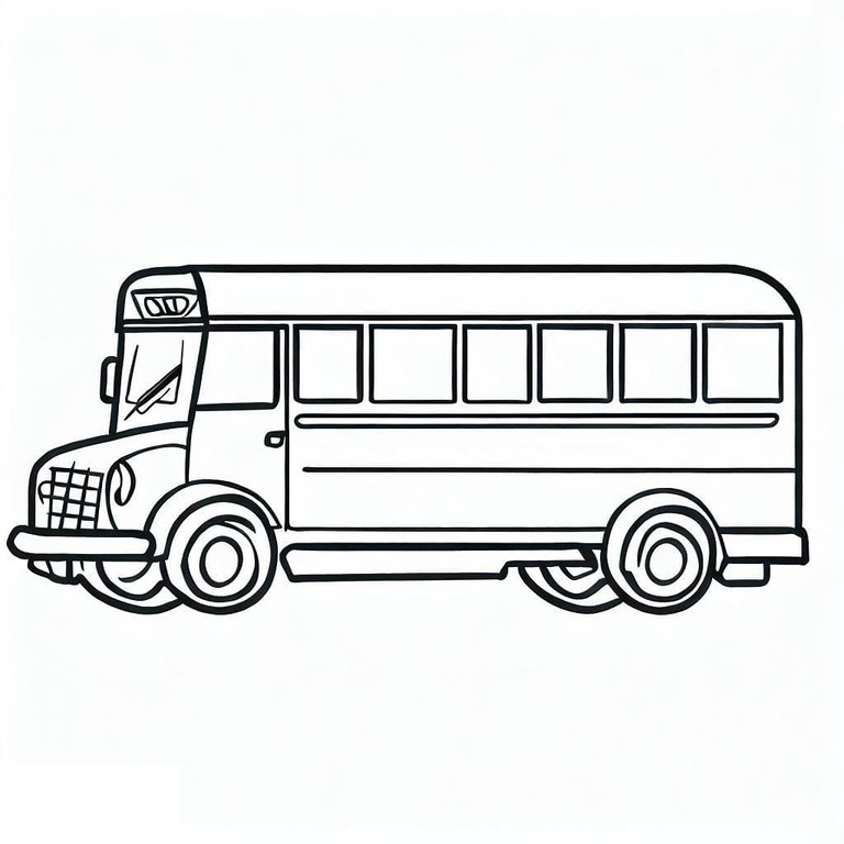 Coloriage Autobus Scolaire gratuit