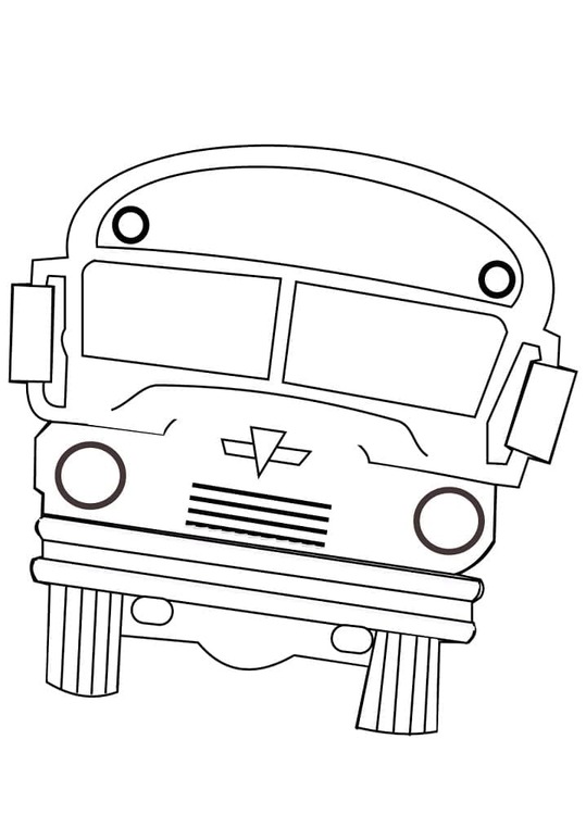 Coloriage Autobus Scolaire Gratuit pour les enfants