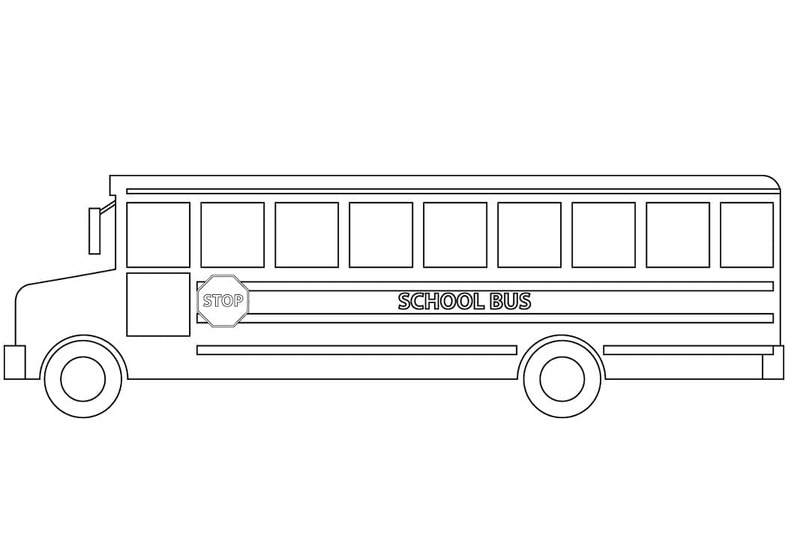 Coloriage Autobus Scolaire pour les enfants