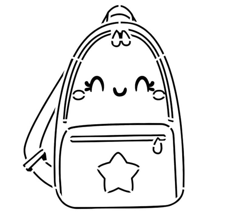 Coloriage Cartable 8