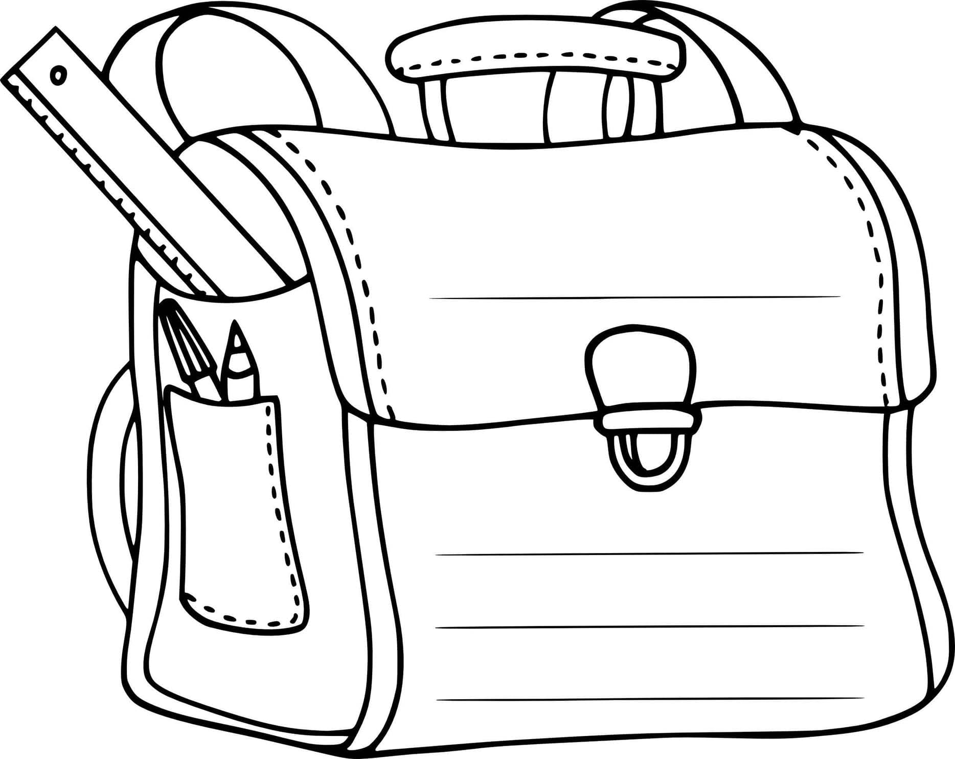 Coloriage Cartable 9