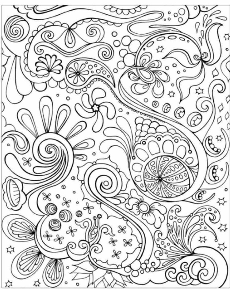 Coloriage Dessin Abstrait gratuit