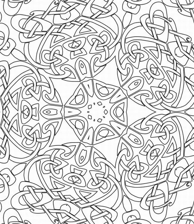 Coloriage Dessin abstrait imprimable gratuit