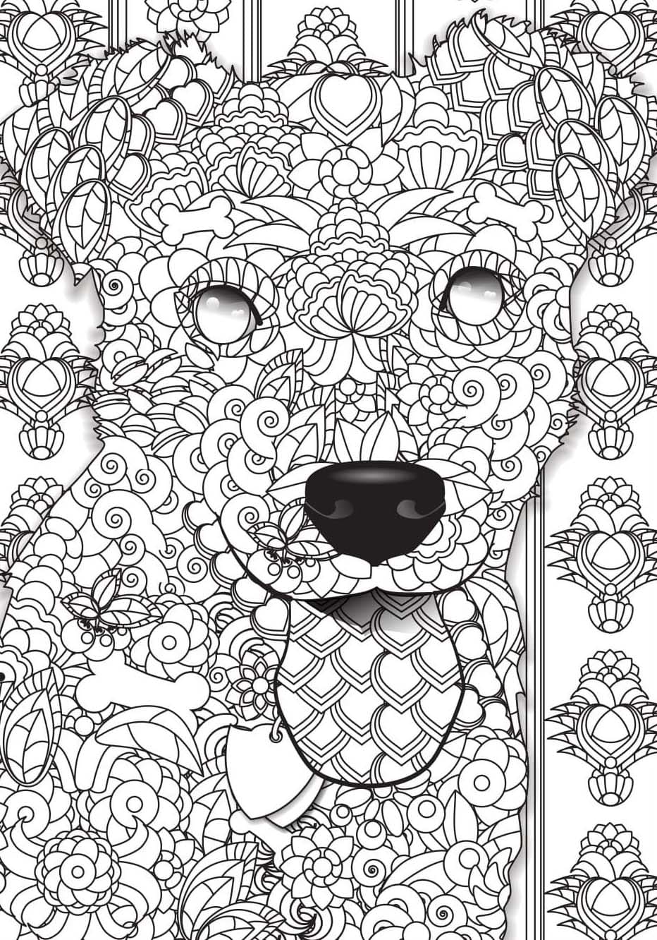 Coloriage Dessin Adulte Animaux facile à imprimer