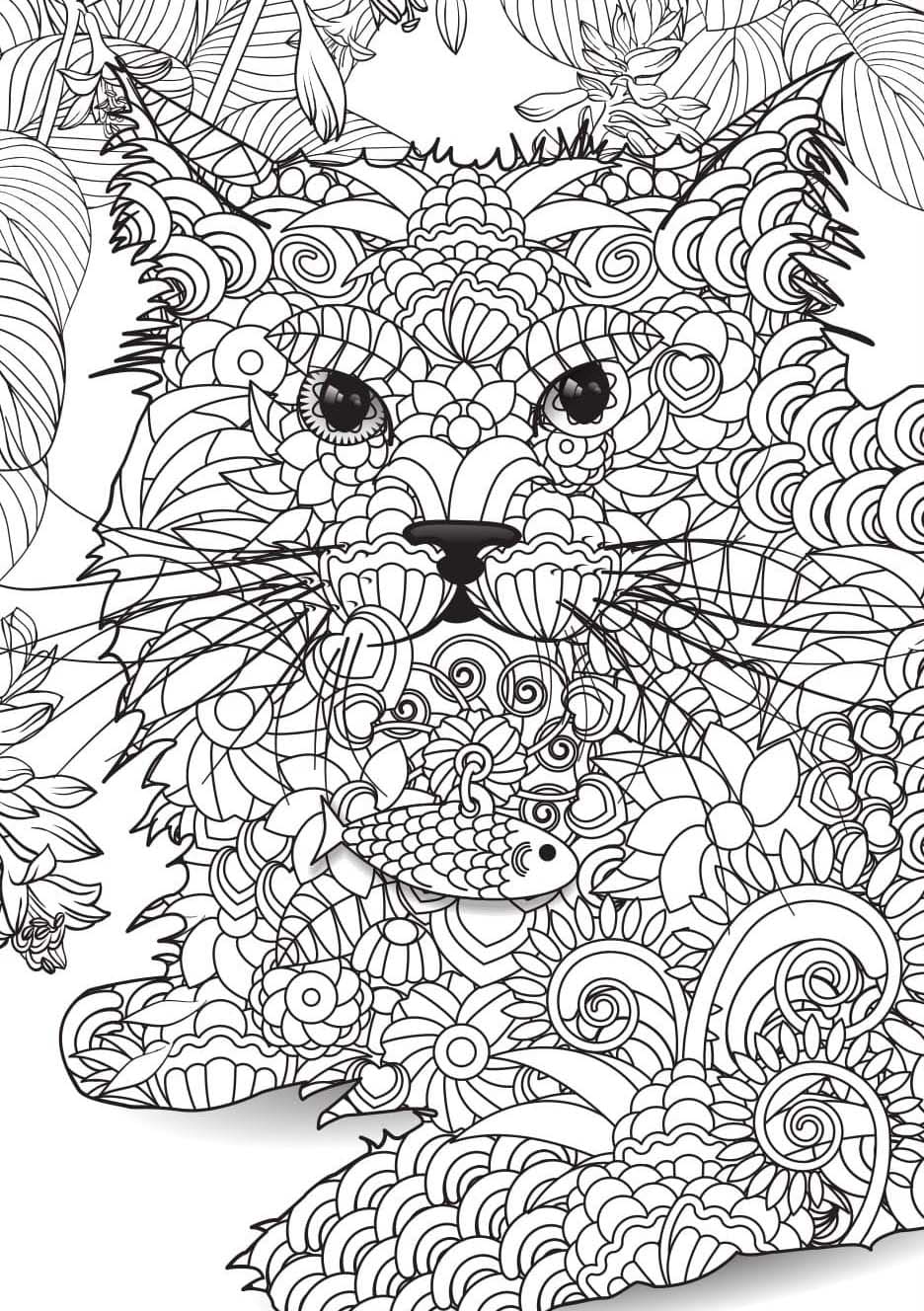 Coloriage Dessin Adulte Animaux très facile