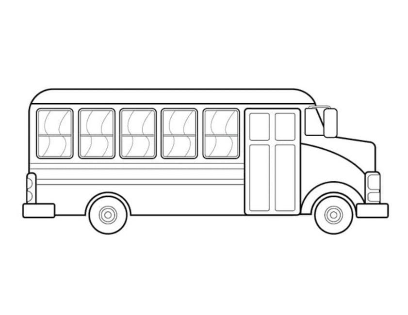 Coloriage Dessin Autobus Scolaire transport