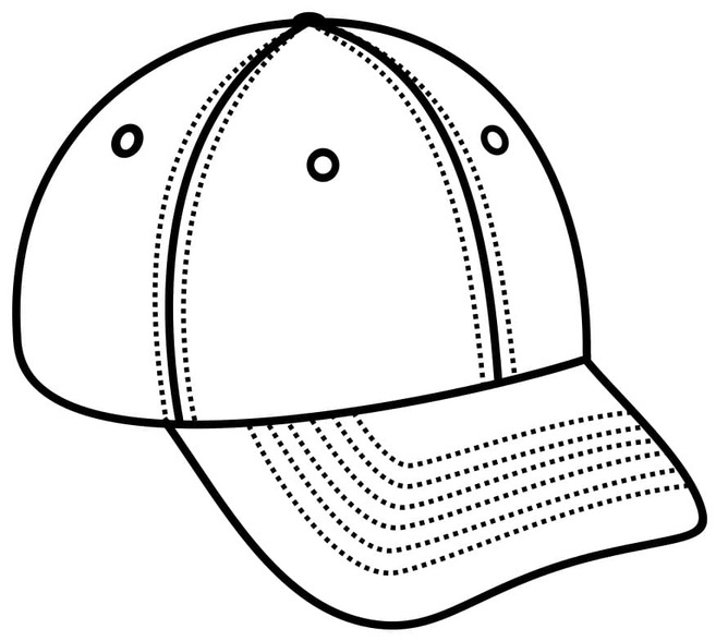 Coloriage Dessin Basique Casquette